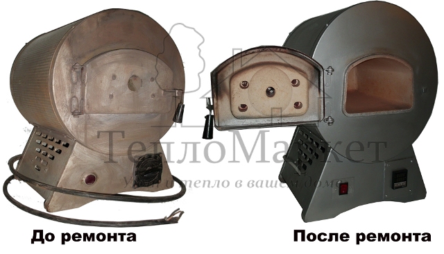 Ремонт печи ПМ-8 до и после